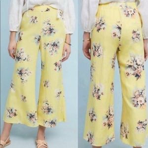 Anthropologie Feather Bone Talese Wide Leg Pants 8